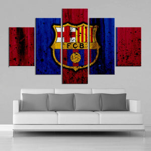 FC Barcelona Rough Look Wall Canvas
