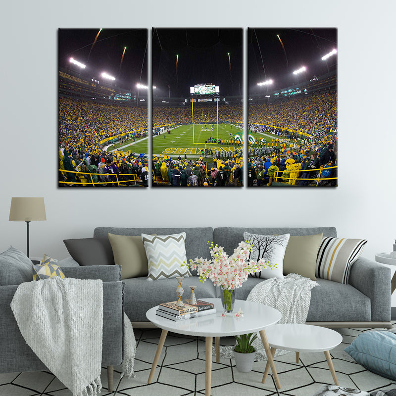 Green Bay Packers Stadium Wall Canvas 2