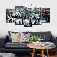 Load image into Gallery viewer, Michigan State Spartans Football Team Up 5 Pieces Painting Canvas