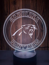 Load image into Gallery viewer, Carolina Panthers 3D LED Lamp