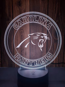 Carolina Panthers 3D LED Lamp