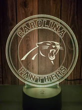 Load image into Gallery viewer, Carolina Panthers 3D LED Lamp