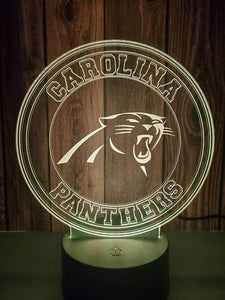 Carolina Panthers 3D LED Lamp