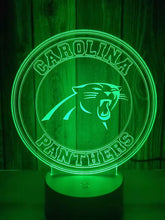 Load image into Gallery viewer, Carolina Panthers 3D LED Lamp