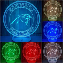 Load image into Gallery viewer, Carolina Panthers 3D LED Lamp