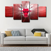 Load image into Gallery viewer, Chicago Bulls Emblem Wall Canvas