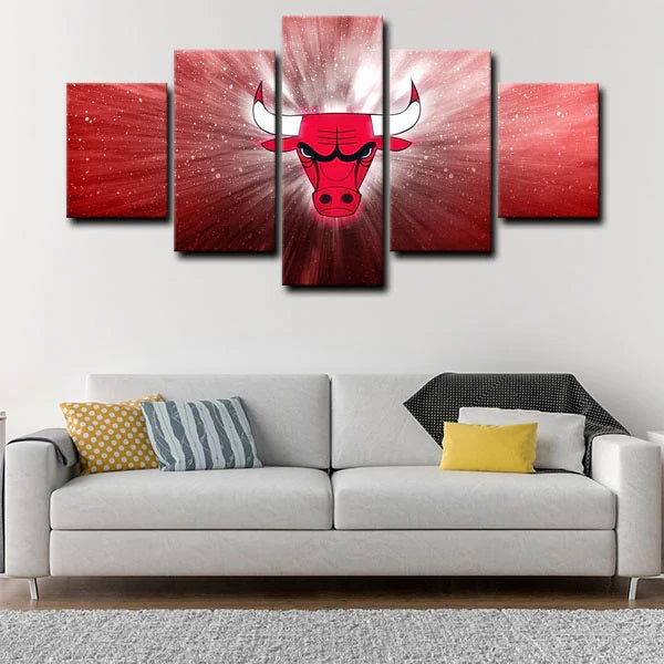 Chicago Bulls Emblem Wall Canvas