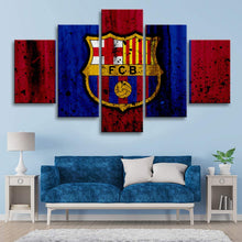 Load image into Gallery viewer, FC Barcelona Rough Look Wall Canvas