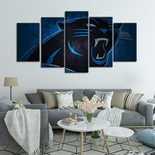 Load image into Gallery viewer, Carolina Panthers Stone Look Wall Canvas 1