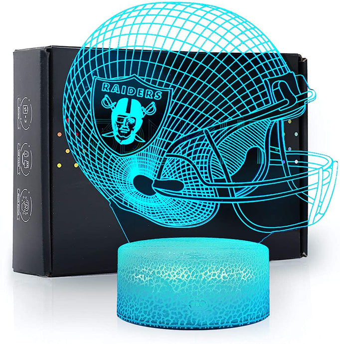 Las Vegas Raiders 3D Illusion LED Lamp 1