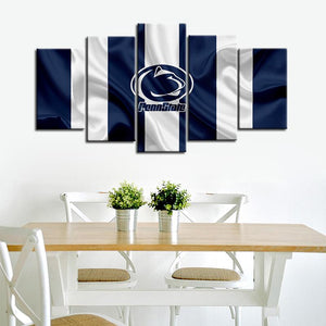 Penn State Nittany Lions Football Fabric Flag Canvas