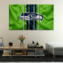 Load image into Gallery viewer, Seattle Seahawks Fabric Flag Wall Canvas 2