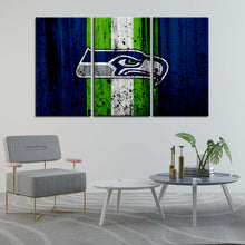 Load image into Gallery viewer, Seattle Seahawks Rough Look Wall Canvas 2