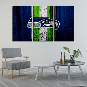 Seattle Seahawks Rough Look Wall Canvas 2