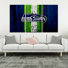 Load image into Gallery viewer, Seattle Seahawks Rough Look Wall Canvas 2