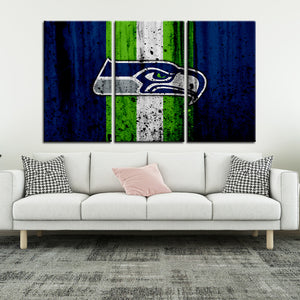 Seattle Seahawks Rough Look Wall Canvas 2