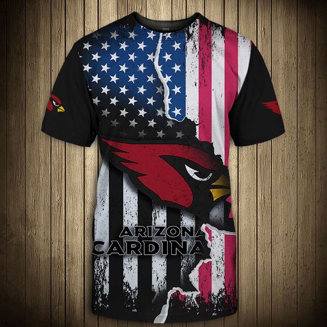 Arizona Cardinals American Flag T-Shirt