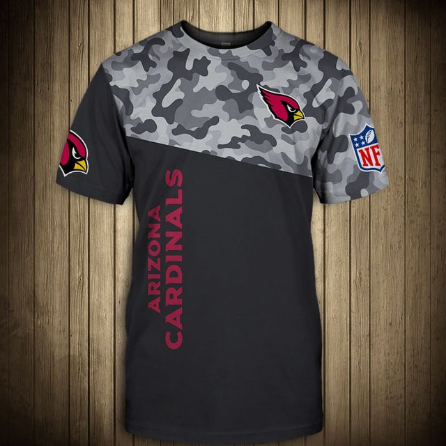 Arizona Cardinals Camouflage 3D T-Shirts