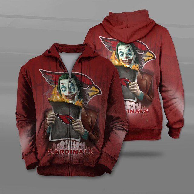 Arizona Cardinals Joker Zipper Hoodie