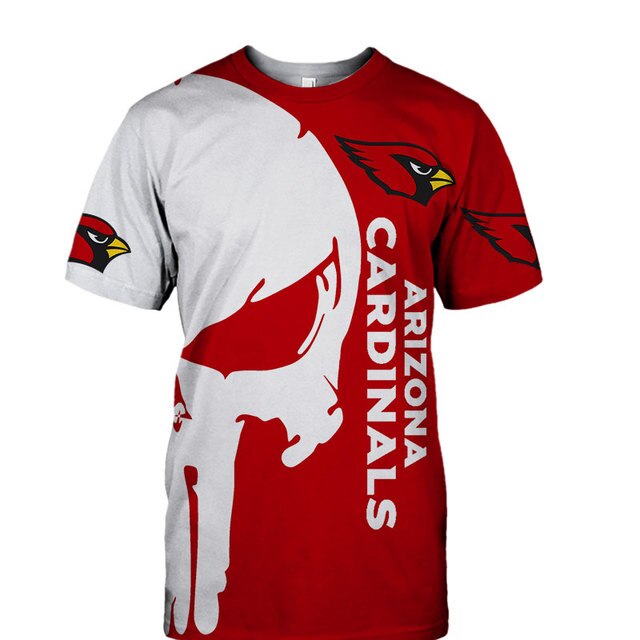 Arizona Cardinals Skull T-Shirt