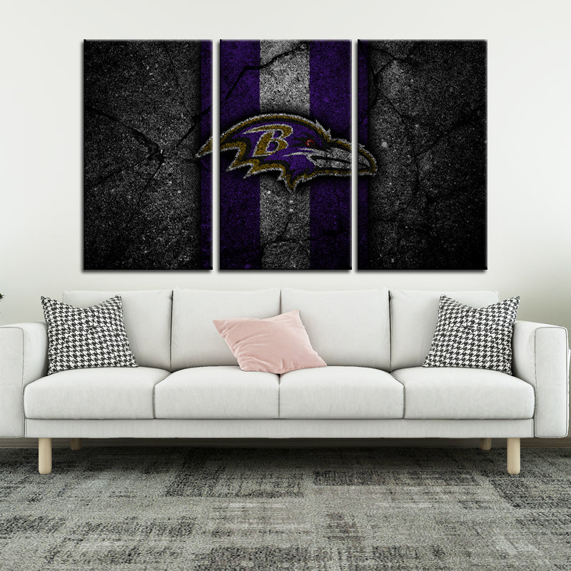Baltimore Ravens Rock Style Wall Canvas 2
