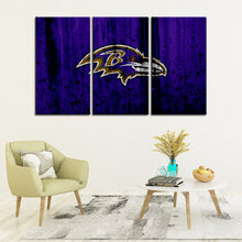 Load image into Gallery viewer, Baltimore Ravens Rough Look Wall Canvas 2