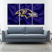 Load image into Gallery viewer, Baltimore Ravens Fabric Style Wall Canvas 2