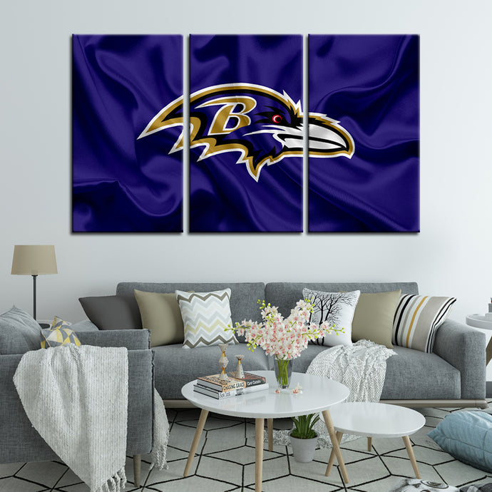 Baltimore Ravens Fabric Style Wall Canvas 2