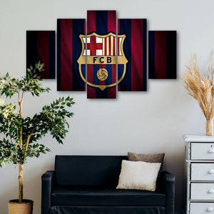 FC Barcelona Cool Emblem Wall Canvas