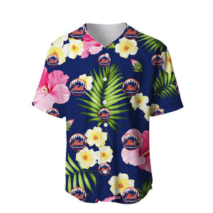 New York Mets Summer Floral Baseball Shirt