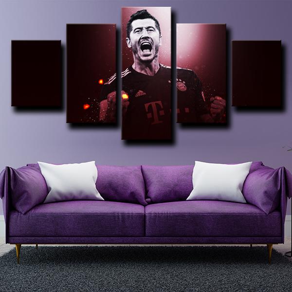 Robert Lewandowski Bayern Munich Wall Canvas 2