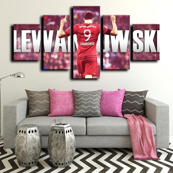 Robert Lewandowski Bayern Munich Wall Canvas 3