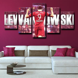 Robert Lewandowski Bayern Munich Wall Canvas 3