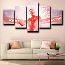 Load image into Gallery viewer, Robert Lewandowski Bayern Munich Wall Canvas 5