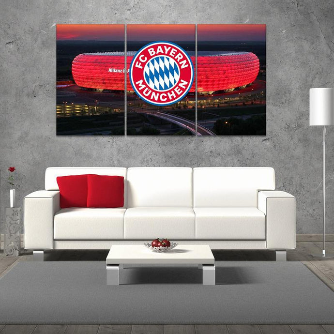 Bayern Munich Stadium Nightscape Wall Art Canvas 2