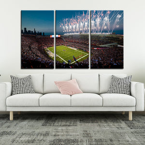 Chicago Bears Stadium Wall Canvas 1