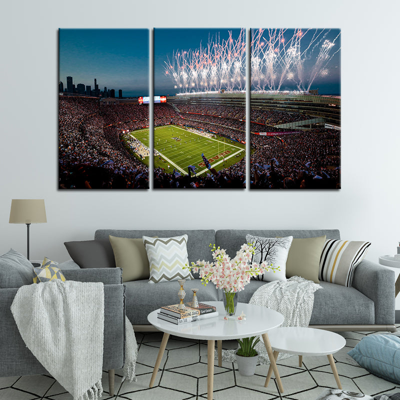 Chicago Bears Stadium Wall Canvas 1