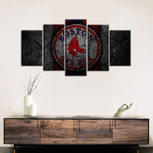 Boston Red Sox Rock Style Canvas