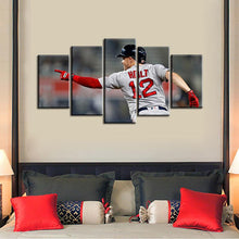 Load image into Gallery viewer, Brock Holt Boston Red Sox Moments 5 Pieces Wall Painting Canvas