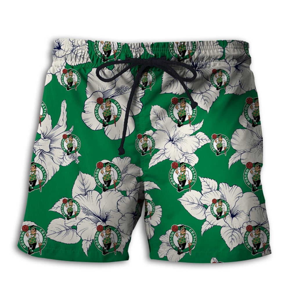 Boston Celtics Tropical Floral Shorts