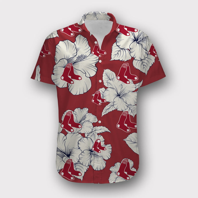 Boston Red Sox Tropical Floral Shirt
