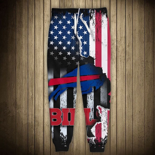 Buffalo Bills American Flag Sweatpants