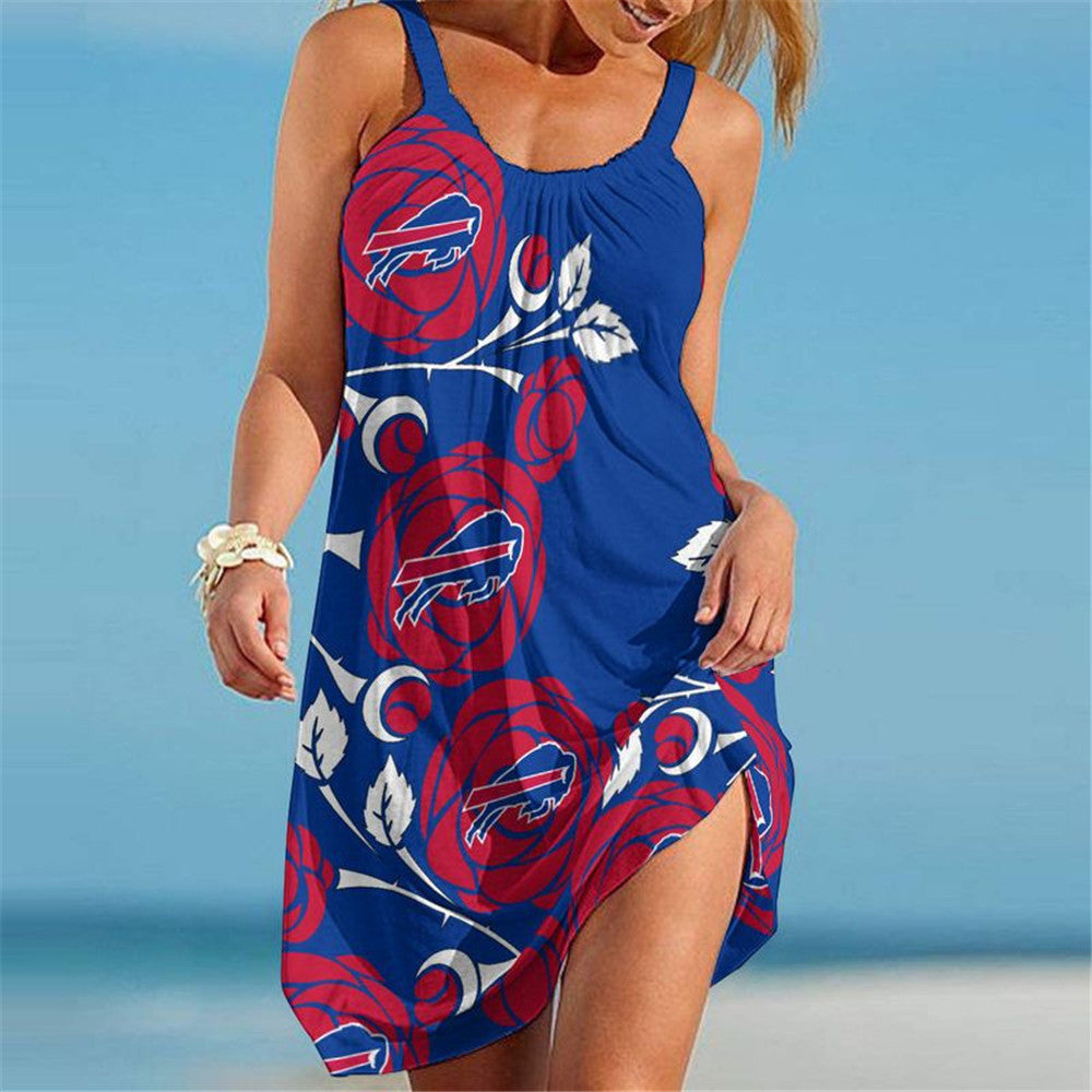 Buffalo Bills Women Floral Beach Dress – SportsDexter