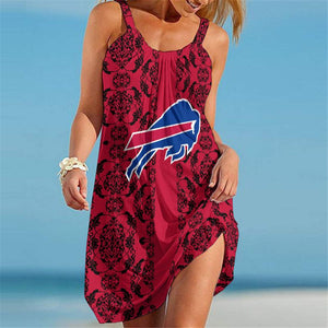 Buffalo Bills Women Casual Beach Dress