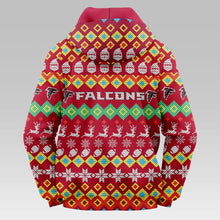 Load image into Gallery viewer, Atlanta Falcons Colorful Christmas Hoodie