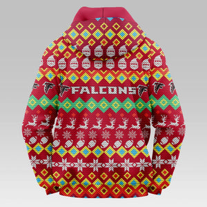 Atlanta Falcons Colorful Christmas Hoodie