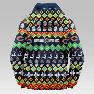 Chicago Bears Colorful Christmas Hoodie