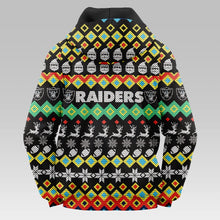 Load image into Gallery viewer, Las Vegas Raiders Colorful Christmas Hoodie