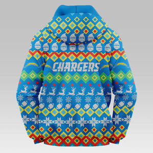 Los Angeles Chargers Colorful Christmas Hoodie