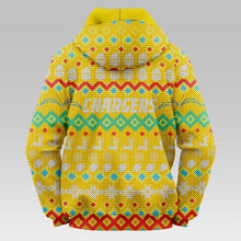 Load image into Gallery viewer, Los Angeles Chargers Colorful Christmas Hoodie